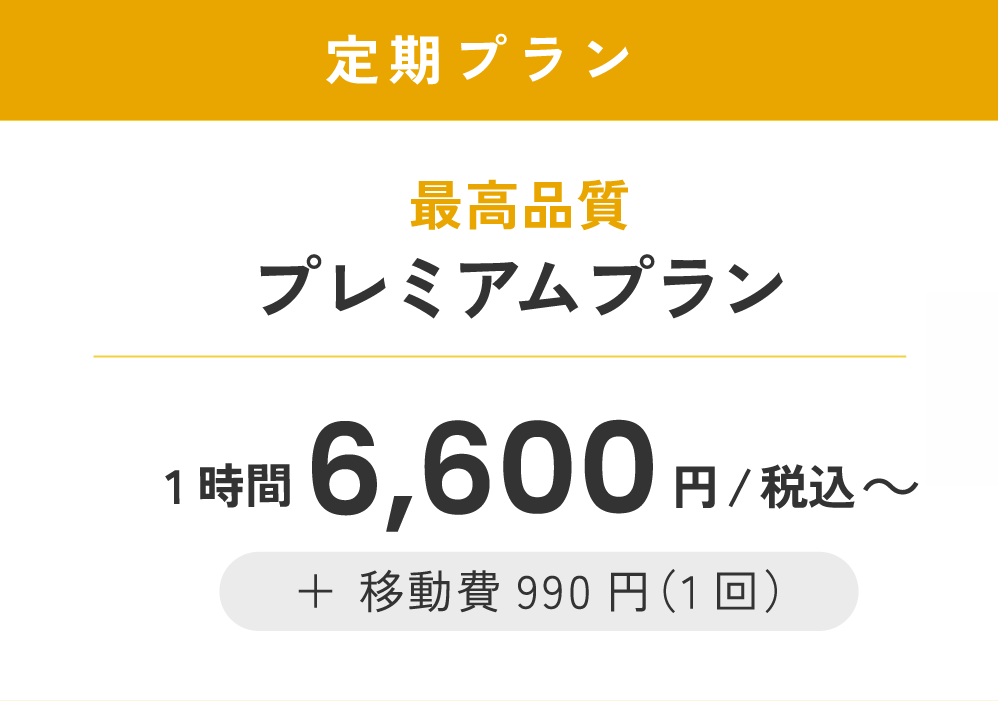 プレミアムプラン 時間6,600円